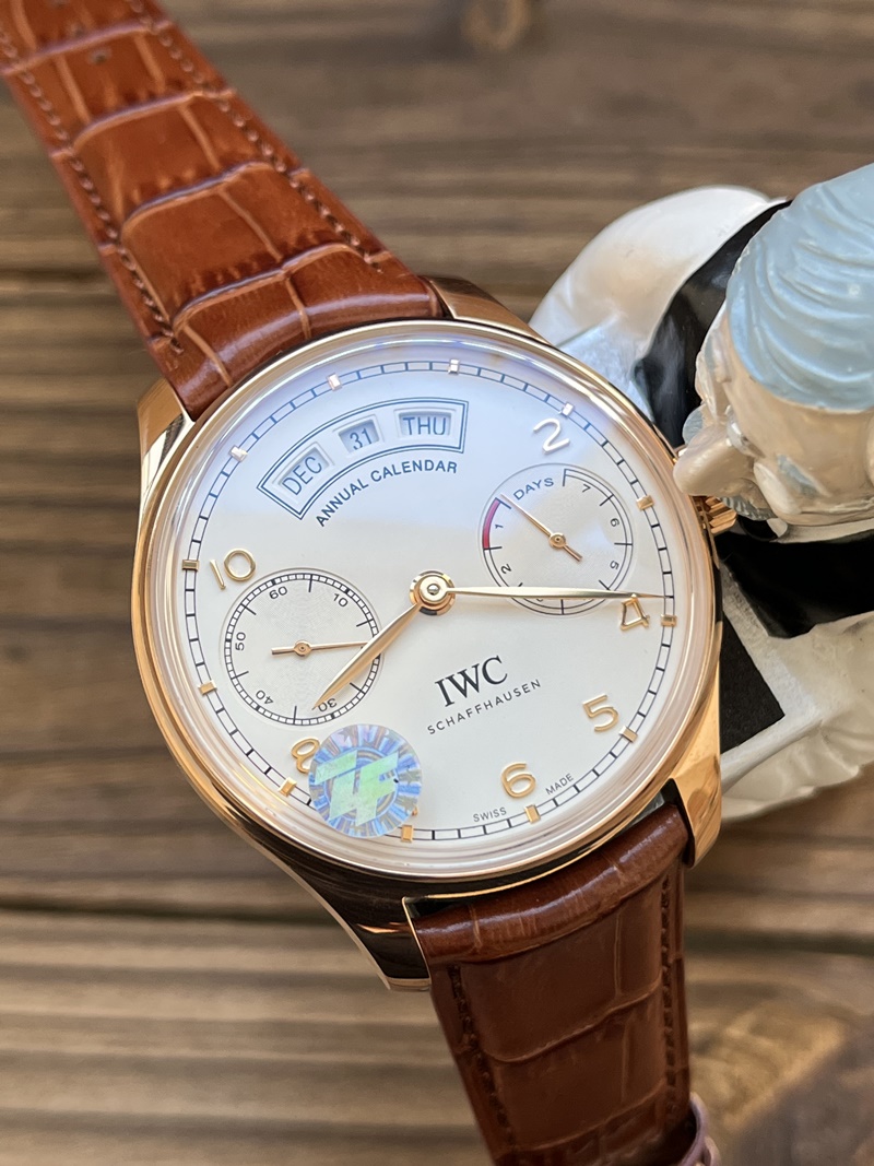 ZF공장 IWC 애뉴얼 캘린더 화이트 금통 골드핸즈(시계)