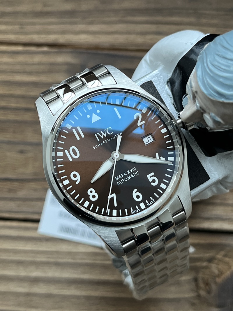 V7공장 IWC 마크18 브라운 다이얼 자알리톨 브레이슬릿 (시계)