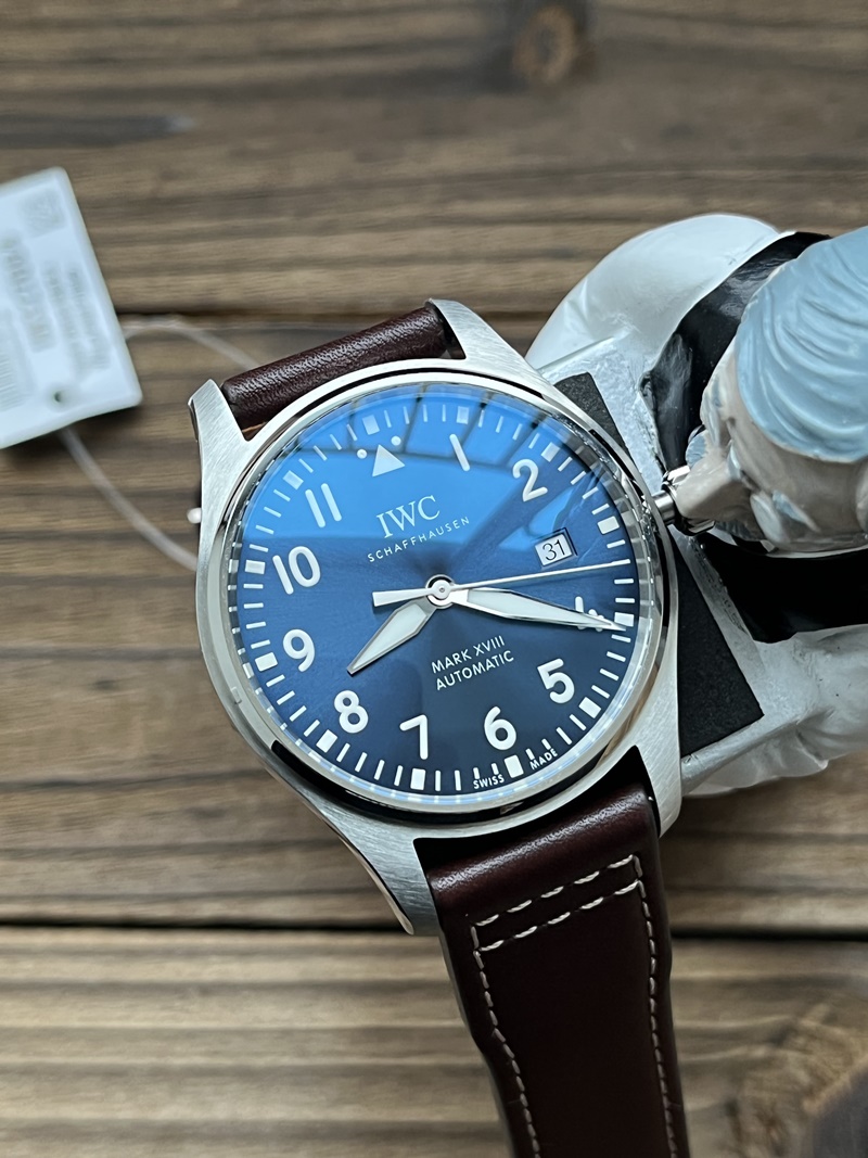 V7공장 IWC 마크18 블랙 다이얼 가죽밴드(시계)